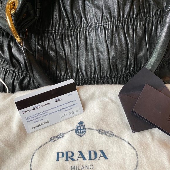 Prada Nappy Gaufre' Nero - Picture 1 of 10